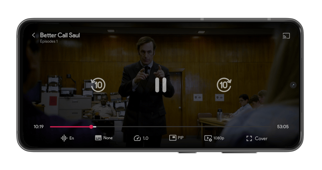 Vega landscape playback mockup